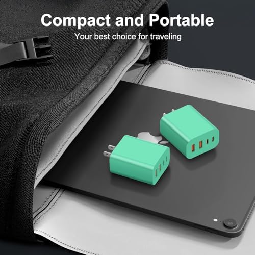 High-Speed USB C Charger Block 3-Pack – 40 W 4-Port Power Adapter for Quick Charge & Power Delivery, Compatible with i Phone 16/15/14/13/12/11/Pro Max & Tablets, Compact Wall Plug for Efficient Multi-Device Charging – Optimal Safety Features & Sleek Design