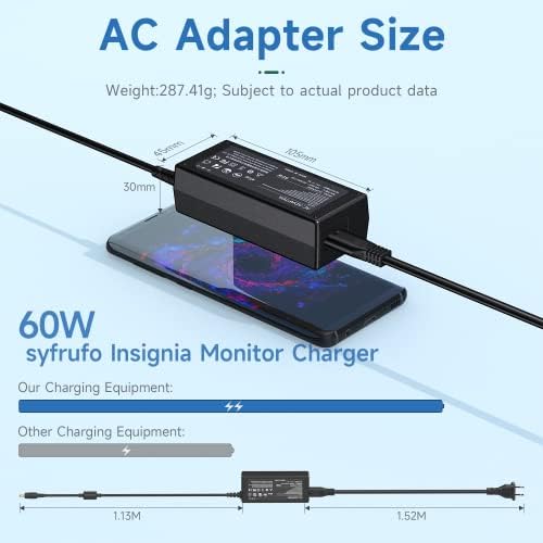 Reliable Universal Power Cord for Insignia LED TVs – Premium AC Adapter for 19″ to 32″ Models Including NS-32 D312 NA15, NS-32 DF310 NA19, NS-32 D420 NA16, NS-32 D220 NA16, NS-3 D311 NA15, NS-24 E200 NA14, NS-24 D510 NA17, NS-19 E310 NA15 & NS-19 E310 A13 – Optimal Performance & Maximum Compatibility – Essential Insignia TV Charger for Effortless Streaming and Uninterrupted Viewing