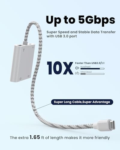 Fophmo Dual HDMI Adapter – 4 K@60 Hz USB C Hub with 100 W Power Delivery & USB-A Port for Enhanced Dual Screen Experience – Perfect for Gamers & Professionals Seeking Stunning Visual Clarity and Seamless Multitasking