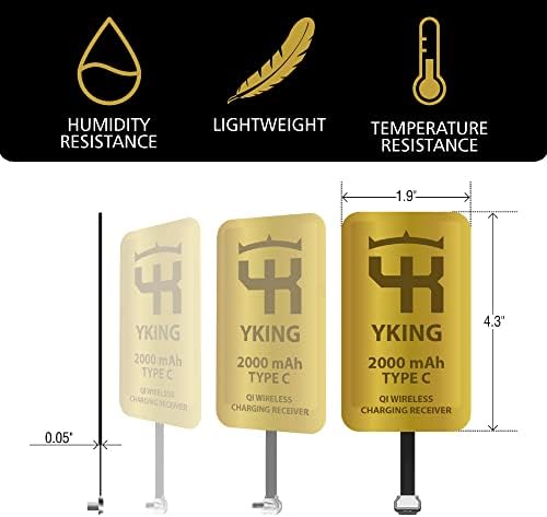 Transform Your i Phone Charging Routine with the 2000 m Ah Qi Wireless Receiver – Fast, Efficient, and Tangle-Free Charging Solution for i Phone 6, 7 & 7 Plus, Unleash Seamless Power with Enhanced Compatibility and Sleek Design for Modern Convenience