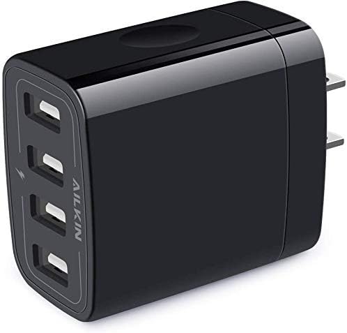 AILKIN 4.8 A Multi-Port USB Wall Charger – Ultimate Fast Charging Station for i Phone 15/14/SE/13/12/11 Pro Max & Samsung S23/S22 – Compact Power Hub with Built-in Safety Features for Home, Office & Travel