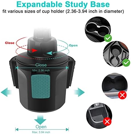 Transform Your Commute with the 360° Adjustable Car Cup Holder Tablet and Phone Cradle Mount – Universal Fit for i Pad Pro, Samsung Galaxy & Smartphones – Ultimate Hands-Free Navigation and Entertainment Accessory for Enhanced Driving Safety and Comfort