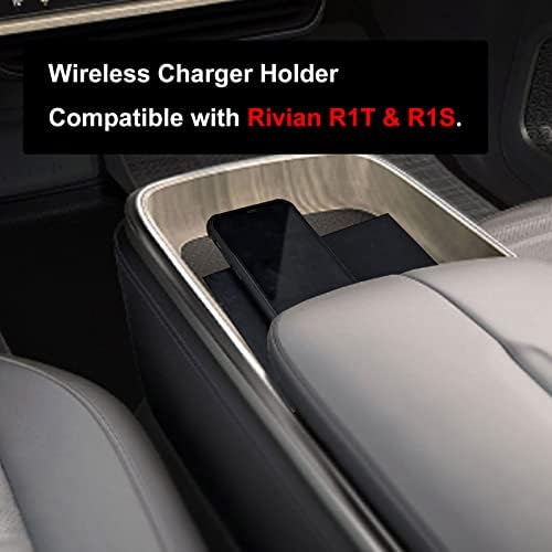 PIAOLGYI Mag Safe Wireless Charger Holder for Rivian R1 T & R1 S – Premium Center Console Phone Mount for Effortless Charging and Enhanced Accessibility, Sleek Design with Secure Device Grip (Charger Not Included)