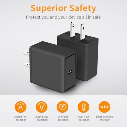 Looptimo 30 W USB-C Fast Charger Bundle for Google Pixel – Ultimate Rapid Charging Power Adapter with 6.6 ft Type C Cable for Enhanced Compatibility and Performance Across Pixel Models 4-9 Pro XL – Compact, Durable, and Travel-Friendly Solution for Busy Lifestyles