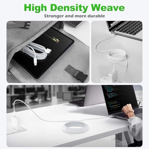 140W USB-C to Magnetic 3 Safe Charging Cable(2 M/6.6 ft) for M4 MacBook Air Pro Charger, Magnetic Charger Cord for MacBook Pro (16″/14″2024/2023/2021), Air (15″/13″M4 2025, M3 2024, M2 2023, M2 2022) – Enhanced Compatibility and Speed