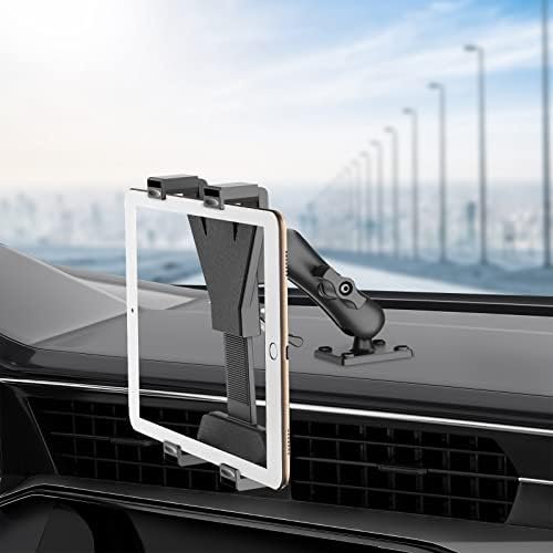 OHLPRO Heavy-Duty Adjustable Tablet Car Mount for i Pad, i Pad Mini & Samsung Galaxy – Ultimate Versatile Holder for 7″-11.5″ Tablets – Secure Dash, Wall, or Desk Installation for Hands-Free Navigation & Productivity Enhancement