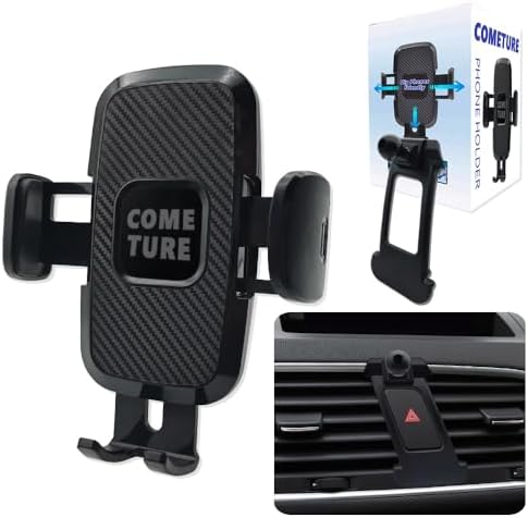 Premium COMETURE Car Phone Holder Mount for Audi Q7 (2020-2024) – Versatile 360° Rotation Smartphone Cradle for i Phone & Android – Enhance Driving Safety with Secure Navigation and Stylish Design – Effortless Installation & Long-Lasting Durability