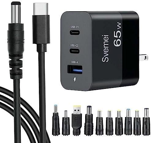 Advanced 65 W Ga N USB C Charger – 3-Port Fast Charging Wall Adapter for i Phone, i Pad, Laptops & More – Compact Foldable Design, Ideal Travel Companion for Efficient Power Delivery to All Your Devices