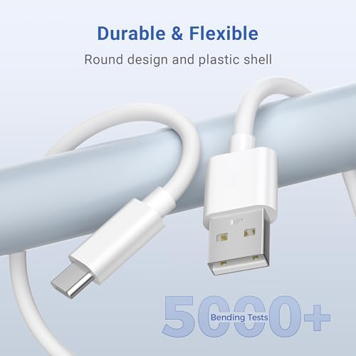 Basesailor Blink Mini 2 Power Cord 20 FT/2 Pack – Extra Long USB A to USB C Charging Cable for Eufy Solo Cam & Petcube Cam – Durable Tangle-Free Design for Enhanced Compatibility and High-Speed Performance, Ideal for Security Cameras Indoor/Outdoor Use