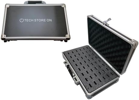 Ultimate Aluminum USB Thumb Drive Organizer Case – Shockproof & Antistatic Storage Solution for 48 Drives with Swivel Handle – Perfect for Portable Data Management and Travel Efficiency