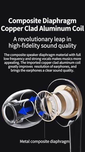 Transform Your Listening Journey with keephifi BLON BL-T3 High Fidelity In-Ear Monitors – Premium 11 mm Copper Clad Diaphragm for Deep Bass and Crystal Clear Vocals, Ergonomically Crafted for All-Day Comfort, Perfectly Suited for Sports, Gaming, and Music Enthusiasts, Enhanced Device Compatibility Featuring Built-in Mic for Effortless Hands-Free Communication – Lightweight Yet Durable Design to Complement Your Active Lifestyle