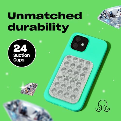 Elevate Your Selfie Game with the Diamonds Silicone Suction Phone Mount – Stylish Hands-Free Grip Featuring 24 Robust Suction Cups for Unmatched Stability – Compact 2.6″ x 3.9″ Design in Fancy Violet – Perfect for Vlogs, Live Streaming, and Capturing Every Moment Effortlessly