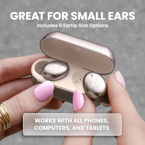 Back Bay Audio Tempo 30 Wireless Earbuds for Smaller Ears – Award-Winning Sound in Sweatproof Design, Ultra-Comfortable Bluetooth Earbuds for Women, Purple Finish with Long Battery Life and Enhanced Compatibility for Daily Use
