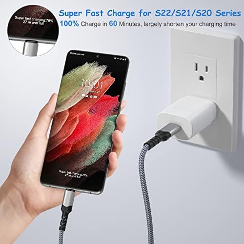 Costyle 25 W USB C Wall Charger with 6.6 FT Type C to C Cable – Ultra-Fast Charging for Samsung Galaxy S24/S25 Ultra, Note Series, and More – Compact, Lightweight, and Safe Power Solution for Home and Travel – Enhanced Compatibility and Performance