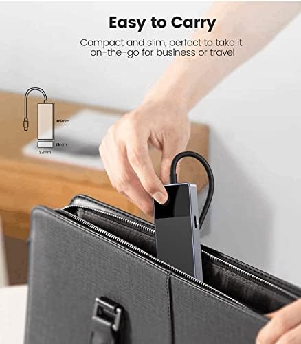 Unlock Ultimate Productivity with ORICO 6-in-1 USB-C Hub Docking Station – Multiport Adapter Featuring HDMI 4 K@30 Hz, 3 USB-A 3.0 Ports, PD 100 W Power Delivery, and 3.5 mm Audio Jack for Seamless Compatibility with Dell, Surface, HP, Lenovo Laptops – Lightweight, High-Speed Connectivity for On-the-Go Professionals
