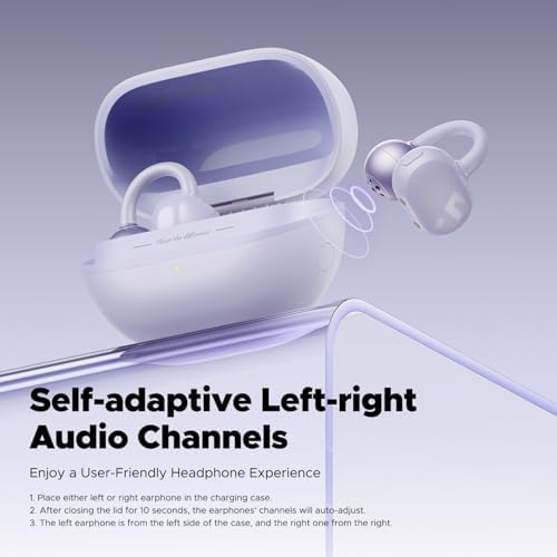 Revolutionize Your Audio Experience with Sound PEATS POP Clip Wireless Open Ear Earbuds – Ultra-Lightweight Sports Headphones Featuring 30 Hours of Playtime and IPX5 Waterproof Rating for Ultimate Durability – Advanced Bluetooth 5.4 Connectivity for Seamless Listening – Ideal for Runners and Fitness Enthusiasts – Enjoy Superior Comfort and Surround Awareness for Enhanced Safety While You Stay Active