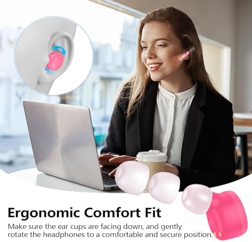 Kurdene Bluetooth 5.3 Wireless Earbuds – Featherweight Sports Earphones Delivering Rich Deep Bass and Crystal-Clear Call Clarity – Chic Light Blue In-Ear Headphones for Ultimate Comfort During Workouts and Daily Activities