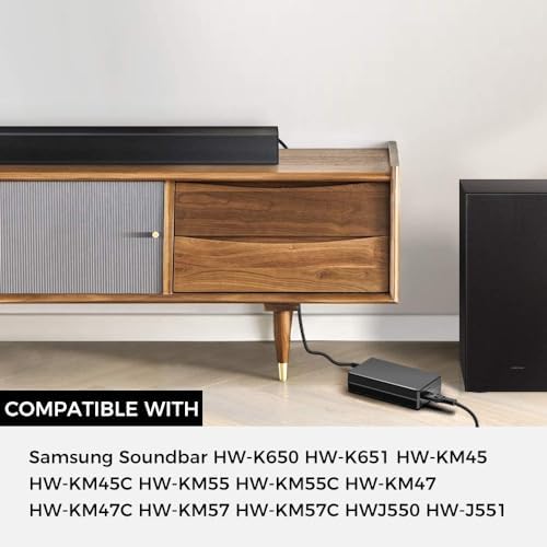 Premium 24 V Power Adapter for Samsung Soundbars – Versatile Charger Compatible with HW-K650, HW-K651, HW-KM45 & More – Boost Audio Performance with Reliable Power Supply – Fast Charging AC Adapter for Superior Sound Quality and Safety Features