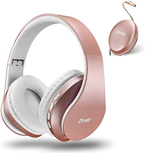 ZIHNIC Bluetooth Over-Ear Headphones – Premium Foldable, Noise-Cancelling Wireless & Wired Headset with Micro SD/TF Card Support and FM Radio – Lightweight Comfort & Superior Sound Quality for Uninterrupted Listening on Mobile Devices and PCs (Black)