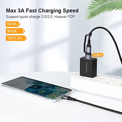 Ultimate 4-in-1 USB C Charger Cable – 6.6 FT Multi-Device Fast Charging & Data Transfer Cable with Power Delivery (PD) 3 A, Compatible with Mac Book Pro, i Pad, Galaxy S23/S23+/S22 & More – Enhanced Durability & Speed for On-the-Go Convenience