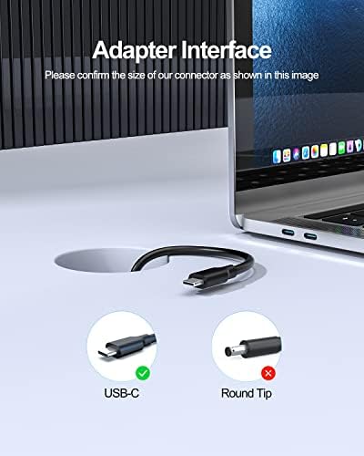 Lenovo Chromebook USB-C Fast Charger with 10 Ft Durable Cable – UL Certified 45 W Power Adapter for Enhanced Safety and Compatibility, Portable Design for On-the-Go Charging with 30-Day Return Warranty