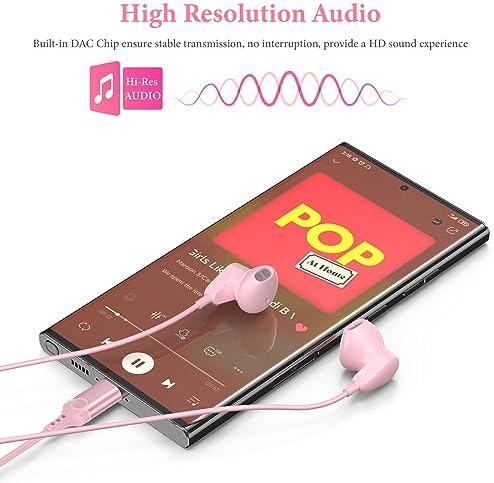 APETOO USB C Wired Earbuds – Exceptional Hi-Fi Stereo Noise Cancelling Earphones for i Phone 16 & Samsung Galaxy S25 – Lightweight Ergonomic Design with In-Line Microphone & Quick Volume Control – Ideal for Music, Gaming, and Effortless Hands-Free Calls – Premium Sound for All USB-C Devices – Experience Comfort and Durability