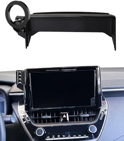 Upgrade Your Toyota Tundra or Sequoia Driving Experience with the 360° Rotating Mag Safe Phone Holder – Premium Dashboard Mount Designed for 2020-2025 Models, Ensures Safety, Accessibility, and Sleek Aesthetics Without Air Vent Obstruction