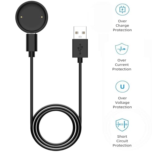 Revolutionary Dual-Pack Amazfit Bip 6 Charger Dock & Eco-Conscious Fast Charging Cable – Effortless Magnetic Integration for Uninterrupted Smartwatch Power Supply Anywhere You Go