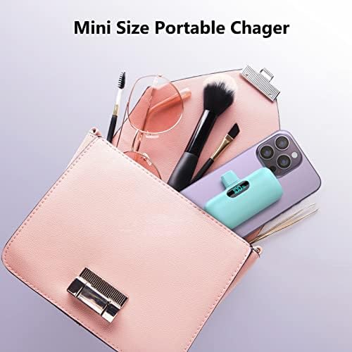 Ultra-Compact 5000 m Ah Power Bank – High-Speed USB-C Mini Portable Charger with LCD Display, Perfect for i Phone 16/15 Series & Android Devices – Lightweight Battery Pack for Travel and Daily Use, Enhanced Compatibility & Fast Charging Solutions