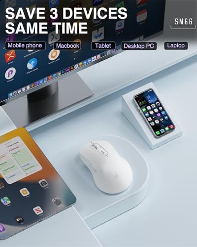 Experience Seamless Precision with the SM66 Green Silent Dual Mode Wireless Mouse – Ergonomic, Rechargeable, and Adjustable DPI Up to 4800 for Ultimate Flexibility in Bluetooth & Wireless Connectivity!