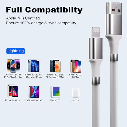 Revolutionary Magnetic Charging Cable (3.3 ft) – Tangle-Free, Fast Charging Solution for i Phone 6-14 | Effortless Magnetic Attachment, Durable Design & Enhanced Compatibility for Ultimate Convenience