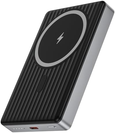 Ultra-Slim 10000 m Ah Magnetic Wireless Portable Charger – Fast 20 W Power Bank for Samsung Galaxy S25/S24/S23/S22/S21 & i Phone 16/15/14/13 – Dual Device Charging with Advanced Safety Features – Ideal for Travel & Daily Use – Compact Design for Maximum Portability and Convenience