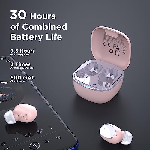 HTC True Wireless Earbuds 2 – Bluetooth 5.1 Technology, 32-Hour Playtime, Sweatproof Design, USB-C Charging Case, Built-in Microphone, Touch Control – Premium Sound Experience in Sleek White