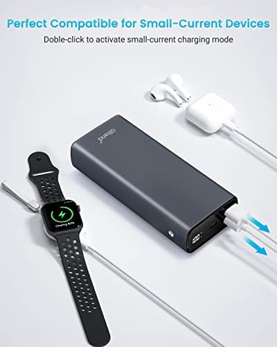 QBrand 65 W Portable Laptop Power Bank – 30,000 m Ah Fast Charging Battery Pack with Dual USB-C Ports for Ultimate Device Compatibility, Perfect for Mac Book, i Phone, Dell, HP, Lenovo, Samsung & Nintendo Switch – Ideal for Travel and Daily Use
