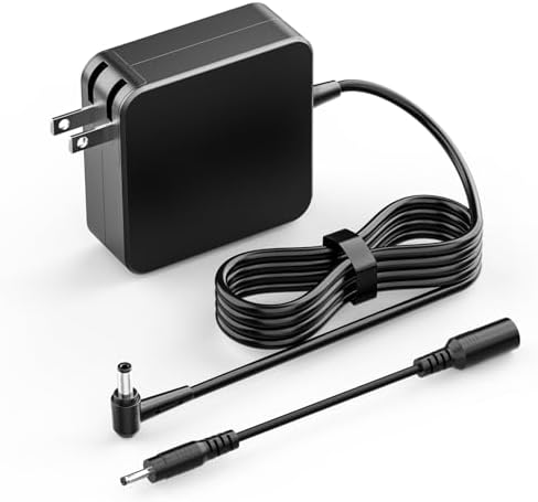 65 W Universal Laptop Charger for Asus Models – Fast Charging Compatibility with Q551, X551, X555, U56 & More – Reliable Power Supply with Safety Features for Enhanced Device Performance – Perfect Replacement for ADP-45 BW, PA-1650-78 & More – 365 Days Customer Support Included