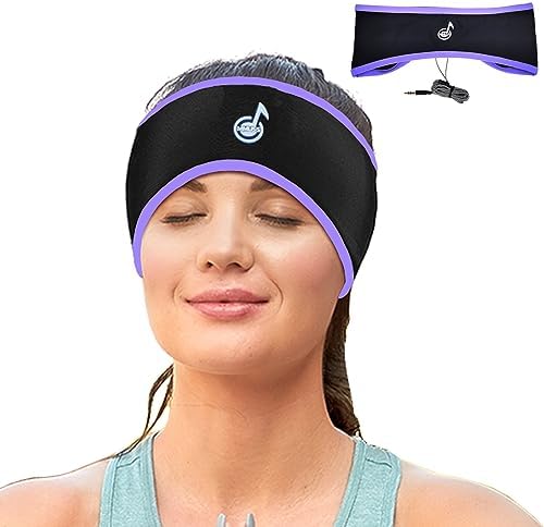 Premium Stereo Sleep Headphones with Ultra-Comfort Headband – Ideal for Side Sleepers and Meditation – Perfect Travel Companion for Deep Relaxation and Mindfulness – Exceptional Sound Quality for Men and Women – Experience the Ultimate in Audio Comfort (Black)