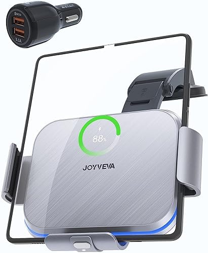 Transform Your Driving Experience with the Dual Coil Fast Charging Wireless Car Charger – Optimized for Galaxy Z Fold 6/5/4/3 and i Phone 16 Max, Air Vent & Dashboard Smartphone Holder – Ultimate Compatibility and Safety Features for On-the-Go Power