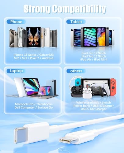 6 Pack MFi Certified 3 FT i Phone Car Charger Cords – High-Speed USB-A to Lightning Charging Cables for i Phone 14/13/12/11 Pro Max/XS/XR/X/8/7 Plus – Durable, Flexible, and Perfect for On-the-Go Charging