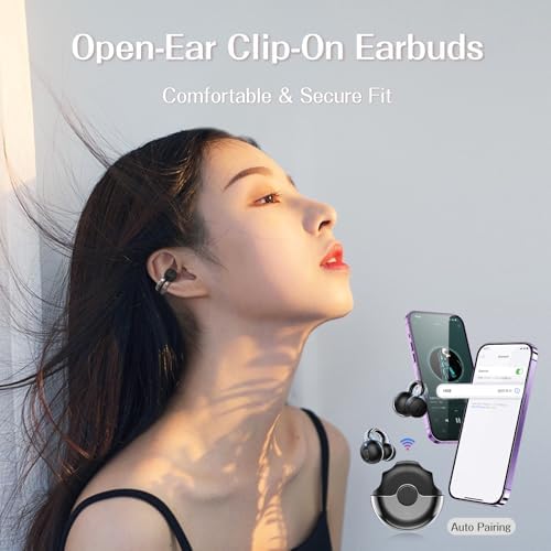 Tocnoda Open Ear Wireless Earbuds – Ultra-Lightweight Bluetooth 5.3 Headphones for Active Lifestyles, IPX7 Waterproof Design with Immersive 360° Sound for Running, Gym Workouts, and Outdoor Adventures – Perfect Compatibility for All Devices
