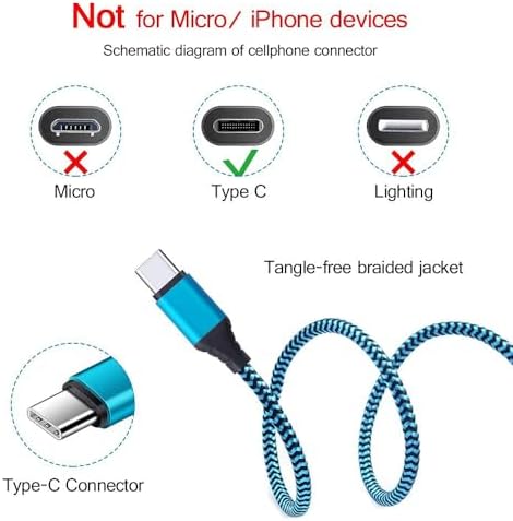 Ultimate Fast Charging Dual Port USB Wall Charger Trio – 2.1 A Quick Charge Adapter with Type C Cable for Samsung Galaxy S24 Ultra, i Phone 16, Google Pixel 9 Pro & More – Perfect Travel-Ready Power Solution for Active Lifestyles