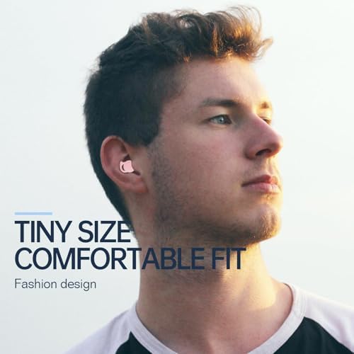 Ergonomic Bluetooth 5.3 Invisible Sleep Earbuds for Side Sleepers – Experience Luxurious Comfort and Superior Noise-Cancellation in Elegant Pink – Perfectly Designed for Deep Sleep, Hiking, and Active Lifestyles – Embrace Seamless Wireless Connectivity and Exceptional Sound Isolation for Uninterrupted Rest and Relaxation