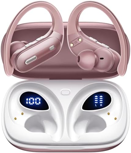 Ultimate Bluetooth 5.3 Wireless Earbuds with Cutting-Edge Active Noise Cancelling – 90 Hours of Playtime for All-Day Listening – IPX7 Waterproof for Ultimate Durability – Ergonomic Design for Secure Comfort – Ideal for Audiophiles and Active Lifestyles Seeking Premium Sound and Hands-Free Calling Solutions