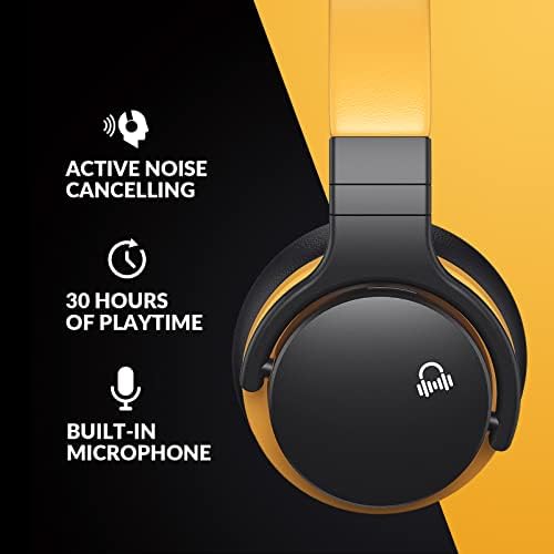 Elevate Your Sound Experience with E7 Active Noise Cancelling Headphones – Unrivaled Over-Ear Comfort for All-Day Listening, Rich HD Audio Quality for Audiophiles – Ideal for Travel, Work, & Thoughtful Gifting – Advanced Bluetooth Connectivity for Effortless Pairing and Immersive Enjoyment