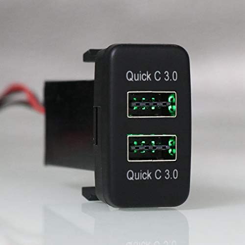 Experience Unmatched Charging Efficiency with the QC3.0 Dual USB Car Charger Adapter for Toyota VIGO – Lightning-Fast Quick Charge Power Socket for Smartphones and GPS Devices – Ultimate Automotive Power Solution with Robust Safety Features and Elegant Design