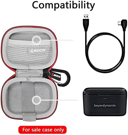 RLSOCO Custom Hard Shell Case for beyerdynamic Free BYRD True Wireless Earbuds – Ultimate Protection & Portability for Audiophiles on the Move, Lightweight & Scratch-Resistant Design with Easy Access to Charging Ports and Controls