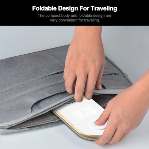 2025 Enhanced 3-in-1 Charging Station for Apple Devices | Fast Magnetic Mag-Safe Wireless Charger for i Phone 16/15/14/13/12, Apple Watch 1-10/Ultra, & Air Pods Pro | Sleek Silver Design | Compact & Portable Charging Solution for Home and Travel | Superior Compatibility and Rapid Charging Efficiency