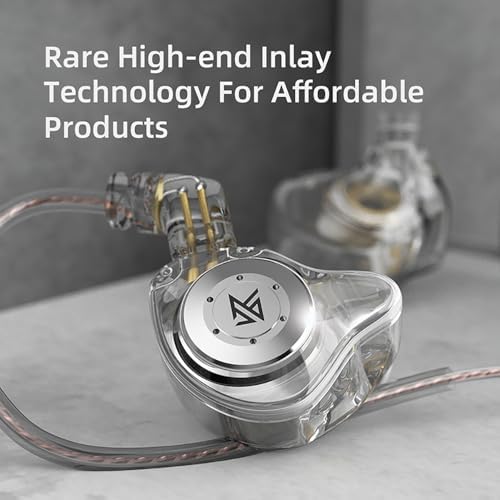 KZ EDX PRO Wired In-Ear Headphones – Premium Hi-Fi Stereo Sound with Dynamic Driver for Gaming and Audiophile Experiences, Noise-Cancelling Earbuds in Elegant White, Featuring Integrated Microphone for Crystal Clear Communication – Unmatched Comfort and Broad Device Compatibility for Elevated Listening Quality