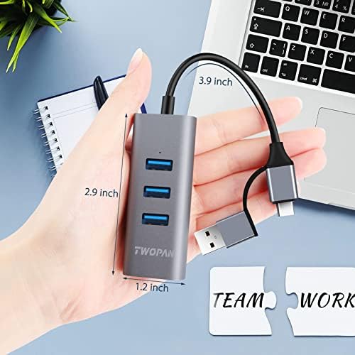 Ultimate 5-in-1 USB C Hub with 4 K HDMI & 4 USB 3.0 Ports – The Essential Multiport Adapter for Enhanced Productivity on Mac Book Pro, Mac Book Air, i Mac, i Pad, XPS & More – Seamless Connectivity, Fast Data Transfer & Travel-Friendly Design