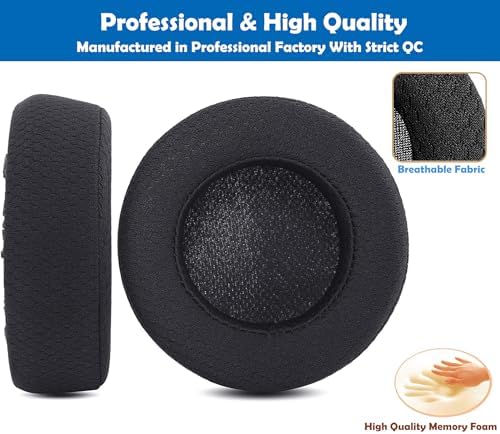 Upgrade Your Audio Comfort: Premium Mesh Fabric Memory Foam Earpads for Corsair Virtuoso RGB Wireless, RGB Wireless XT & SE Headsets – Enhance Sound Isolation & Durability for Extended Use