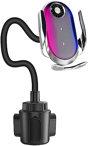Revolutionize Your Drive with the Z Flip 5 Wireless Car Charger & Cup Holder Mount – Effortless 15 W Fast Charging, Auto-Clamping Design, and Integrated Cooling Fan for Ultimate Device Security and Compatibility with i Phone 15/14/13/12 Pro Max, Galaxy S23/S22, and More – Perfect for Navigation and Hands-Free Use